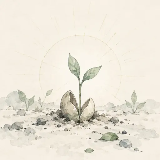 Ink illustration: Cell 1 · Janma, Genesis