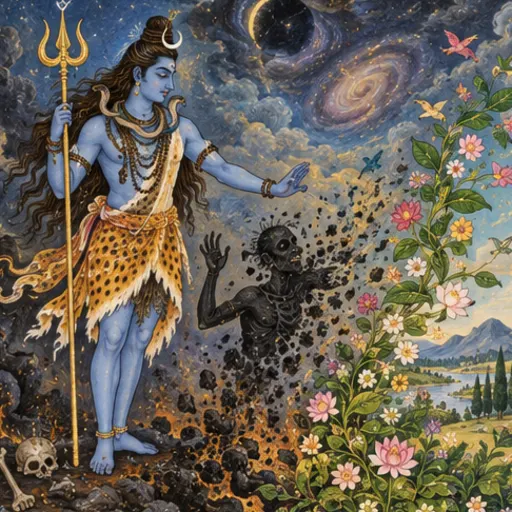 Leela cell 67, Rudra-loka, Plane of Cosmic Good, in miniature