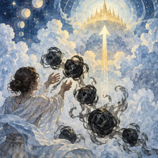 Leela cell 10, Shuddhi, Purification, in watercolour